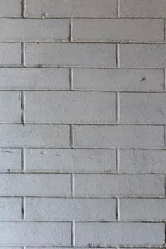 Old white brick wall. Stock Photos