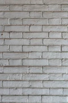 Old white brick wall. Stock Photos
