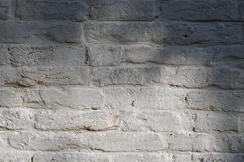 Old white brick wall Foto stock