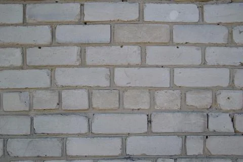 Old white brick wall Stock Photos
