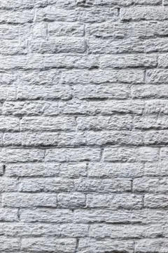 Old white brick wall texture for background Foto stock