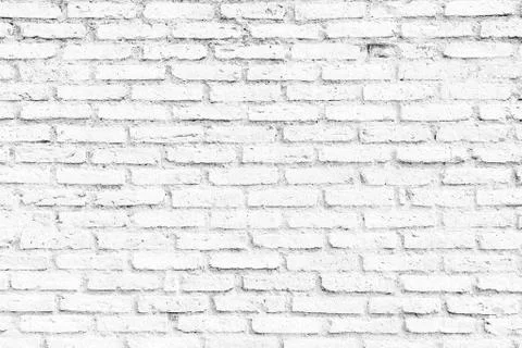 Old white brick wall Texture Design. Empty white brick Background for Stock Photos