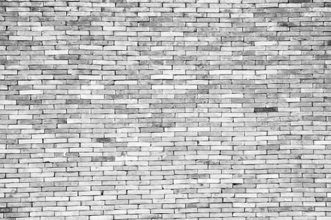 Old white brick wall Texture Design. Empty white brick Background for Stock Photos