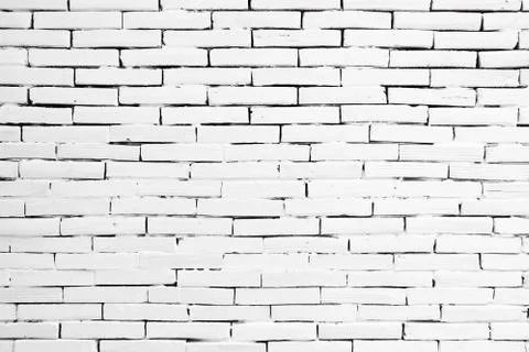 Old white brick wall Texture Design. Empty white brick Background for Stock Photos