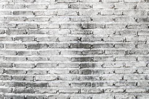 Old white brick wall texture Stock Photos