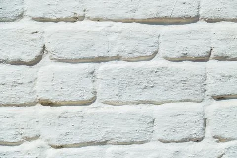 Old white brick wall texture Stock Photos