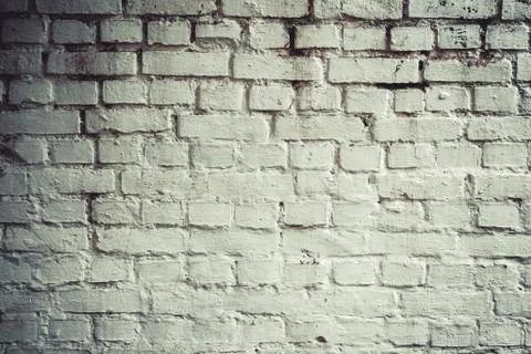 Old white brick wall texture Stock Photos