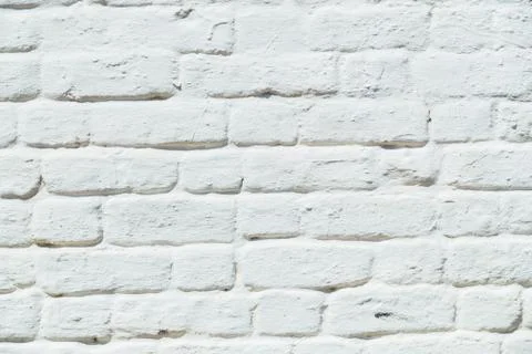Old white brick wall texture Stock Photos