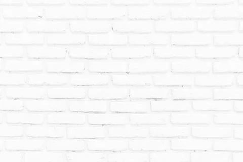 Old white brick wall texture background. Stock Photos