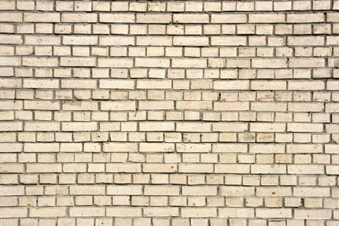 Old white brick wall texture. Background abstract photo. Stock Photos