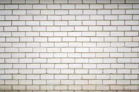 Old white brick wall texture or pattern. Stock Photos