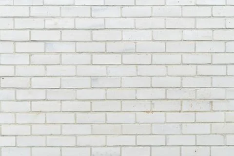 Old white brick wall texture or pattern. Foto stock