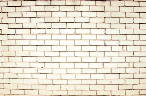 Old white brick wall texture for background Stock Photos
