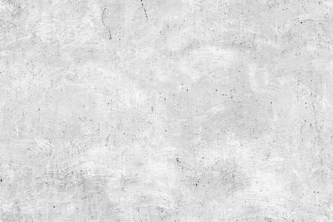 An old white painted wall with visible brush strokes pattern and rust spots Stock Photos