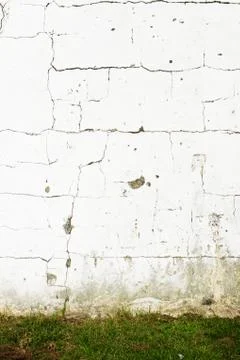 Old white wall Foto stock