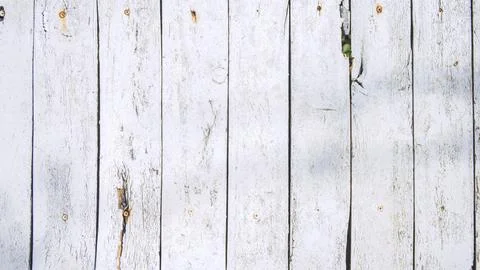 Old white wood background decayed. Stock Illustration