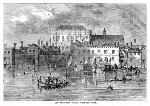 Old Whitehall Palace Stock Illustration