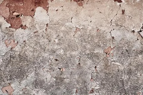 Old whitewashed cracked wall Foto stock