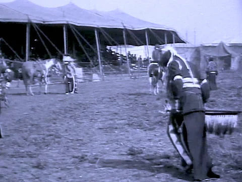 Old Wild West show with Native Americans Video stock 139947260