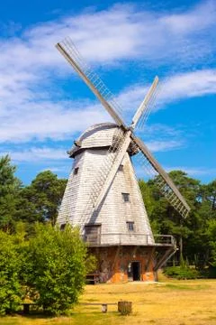 Old wind mill Stock Photos