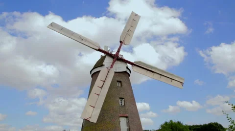 Old windmill against the sky Stock Footage 68156584