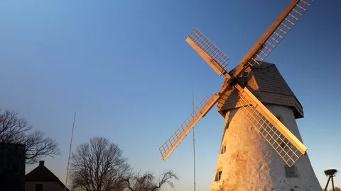 Old windmill in beautiful evening 動画素材 103507183