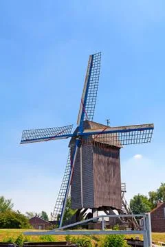Old windmill in the field Stock Photos