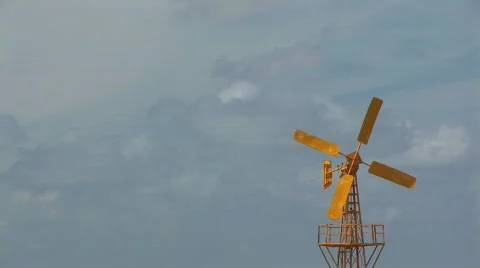 Old windmill Stock Footage 94380