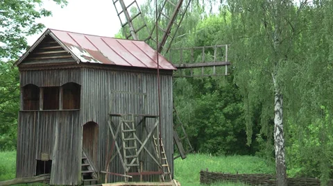 Old windmill Stock Footage 38283969
