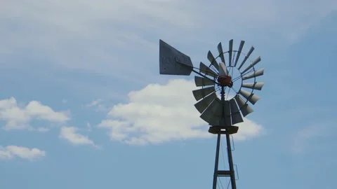 Old windmill Stock Footage 197850863