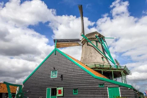 Old windmill in The Netherlands Foto stock