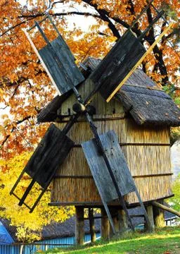 Old windmill Foto stock