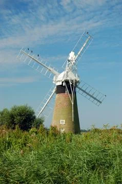 The Old Windmill Foto stock