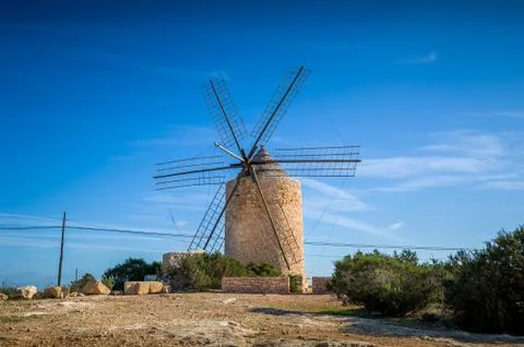 Old windmill Stock Photos