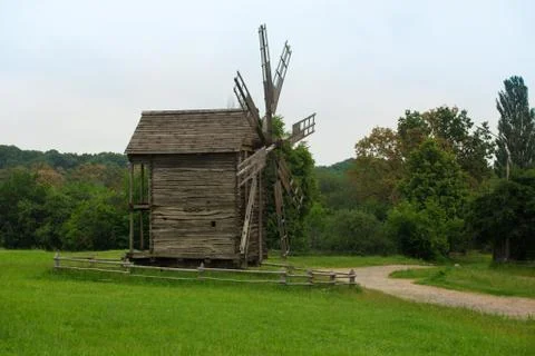 Old windmill Foto stock