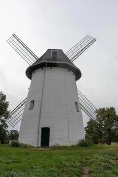 Old Windmill with wings 스톡 사진
