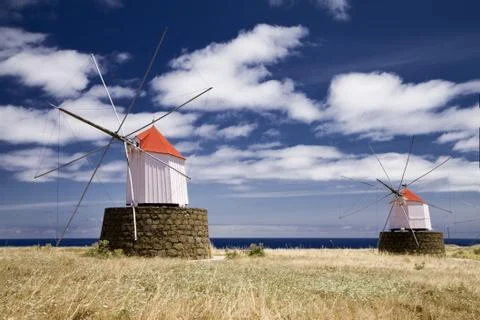 Old windmills Stock Photos