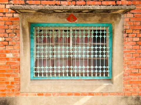 Old window closeup Stock Photos