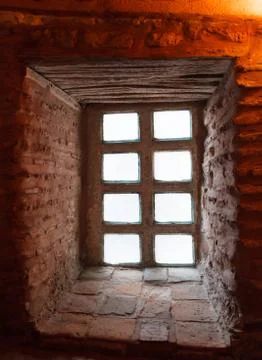 Old Window in the corridor Stock Photos