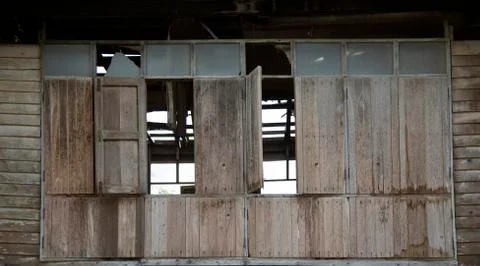 Old window exterior Stock Photos