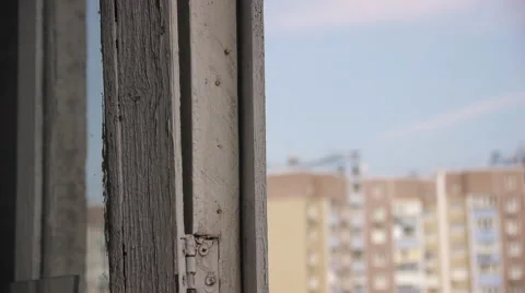 Old Window Frame Stock Footage 67170302