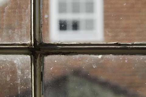 Old window pane Stock Photos