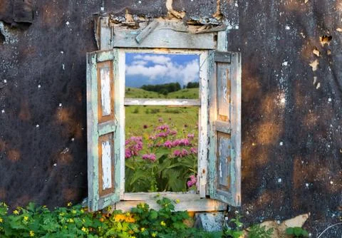 Old window Stock Photos