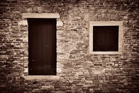 Old window Foto stock