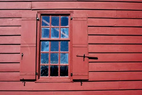 Old window with shutters Stock Photos