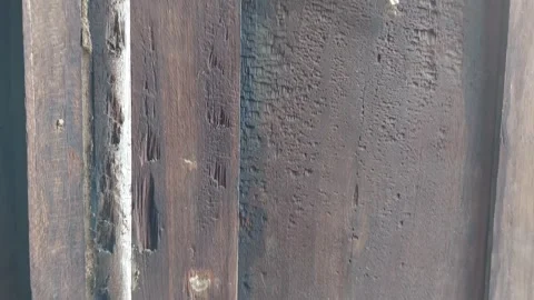 Old window surface Stock Footage 262935046