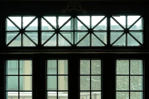 Old window view. Stock Photos