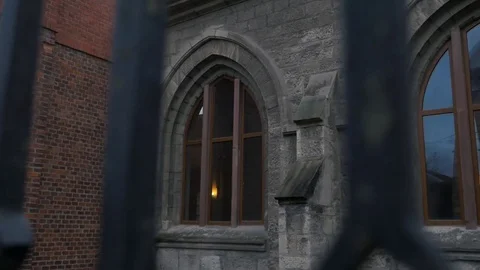 Old windows in the church Stock-Footage 81689828