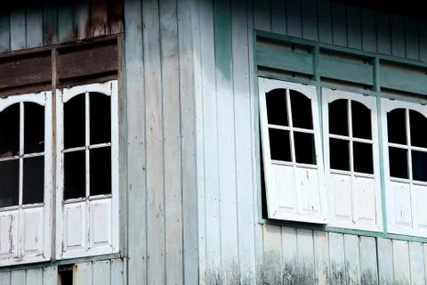 Old windows Stockfoto's