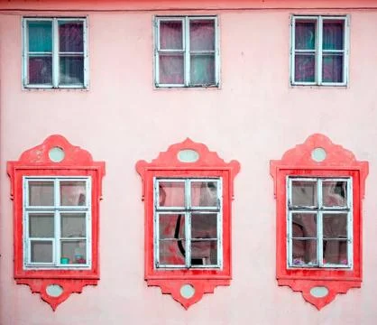 Old windows Stock Photos